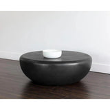 Iolite Concrete Outdoor Round Coffee Table - LOOMLAN - SUNPAN - Outdoor Coffee Tables