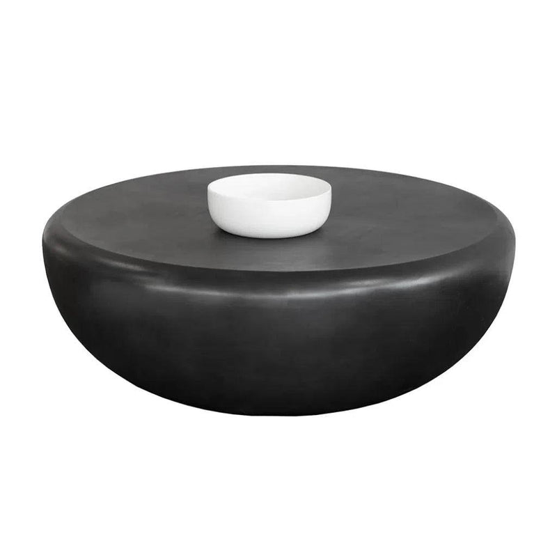 Iolite Concrete Outdoor Round Coffee Table - LOOMLAN - SUNPAN - Outdoor Coffee Tables