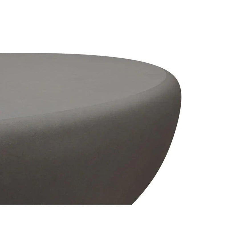 Iolite Concrete Outdoor Round Coffee Table - LOOMLAN - SUNPAN - Outdoor Coffee Tables