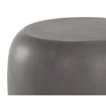 Iolite Concrete Outdoor Round End Table - LOOMLAN - Outdoor Side Tables