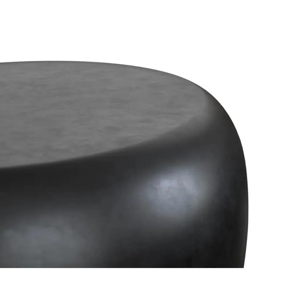 Iolite Concrete Outdoor Round End Table - LOOMLAN - Outdoor Side Tables