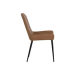 Iryne Leather Armless Dining Chair - LOOMLAN - Dining Chairs