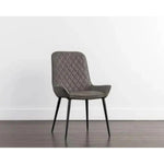 Iryne Leather Armless Dining Chair - LOOMLAN - Dining Chairs