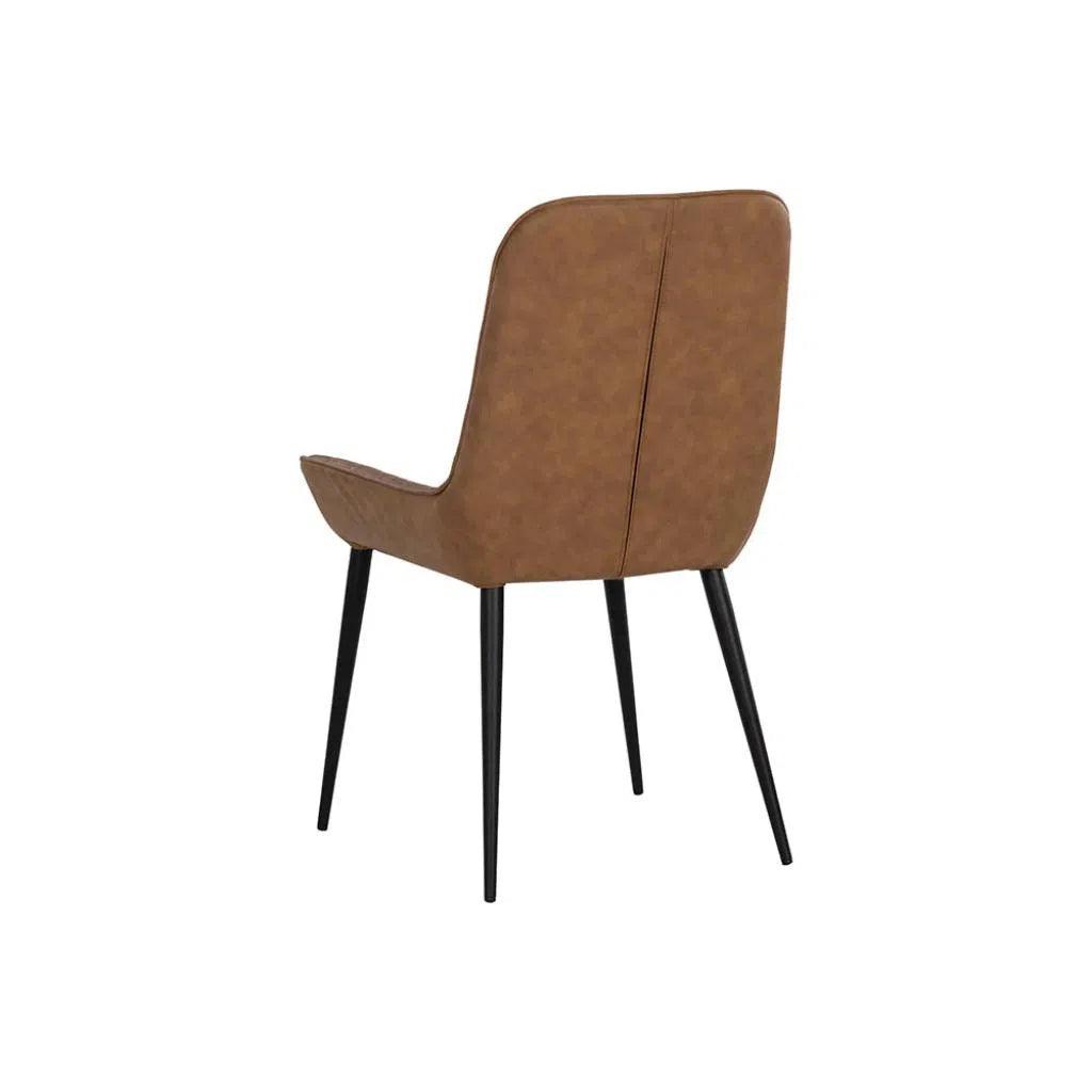 Iryne Leather Armless Dining Chair - LOOMLAN - Dining Chairs