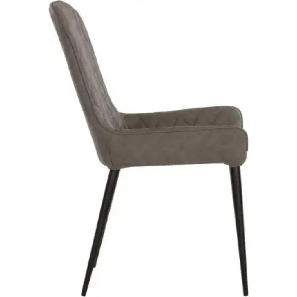 Iryne Leather Armless Dining Chair - LOOMLAN - Dining Chairs