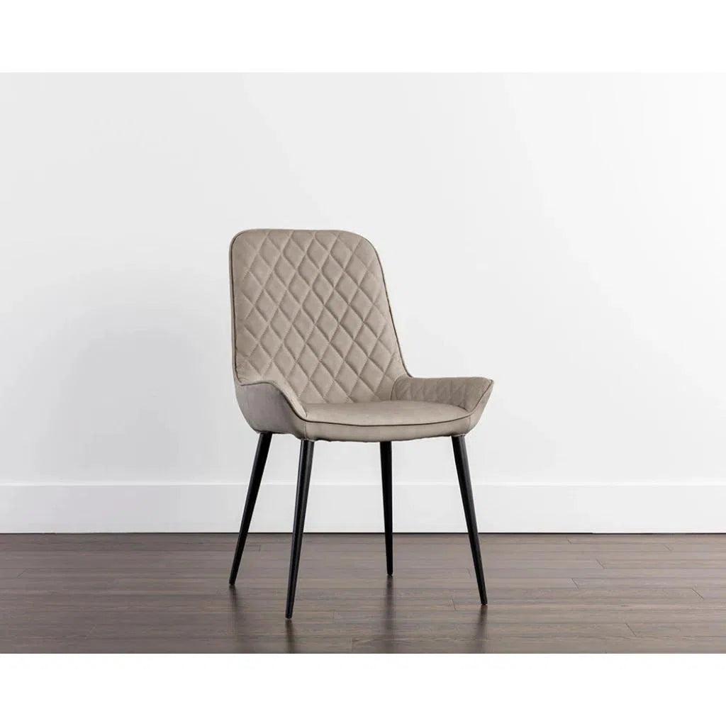 Iryne Leather Armless Dining Chair - LOOMLAN - Dining Chairs