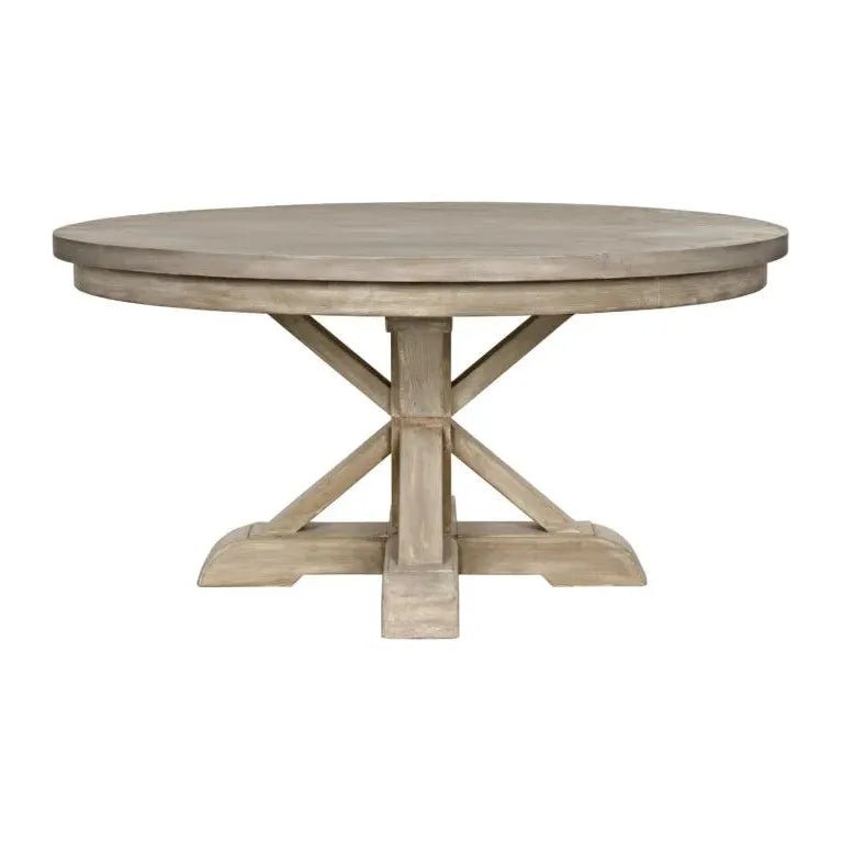 Isabelle Wooden Extendable Round Dining Table - LOOMLAN - CFC - Dining Tables