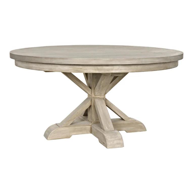 Isabelle Wooden Extendable Round Dining Table - LOOMLAN - CFC - Dining Tables