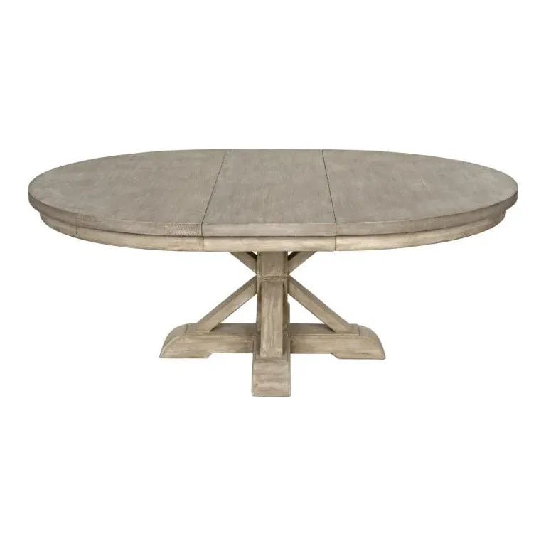 Isabelle Wooden Extendable Round Dining Table - LOOMLAN - CFC - Dining Tables