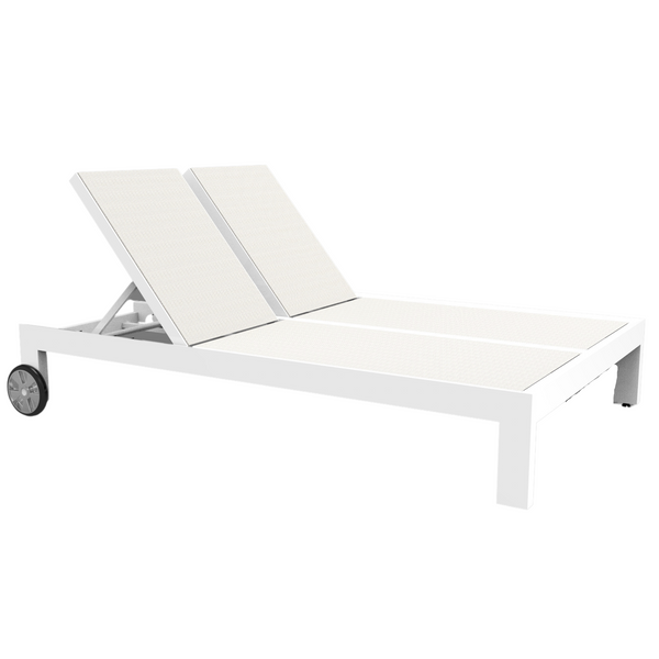 Newport Aluminum Made Adjustable Double Sling Outdoor Chaise