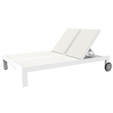 Newport Aluminum Double Sling Patio Chaise