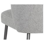 Ivana Fabric Armless Dining Chair - LOOMLAN - Dining Chairs