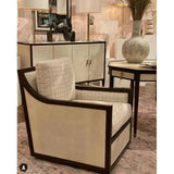 Ivory Dark Walnut Brass Evie Shagreen Chest - LOOMLAN - Currey & Co - Chests