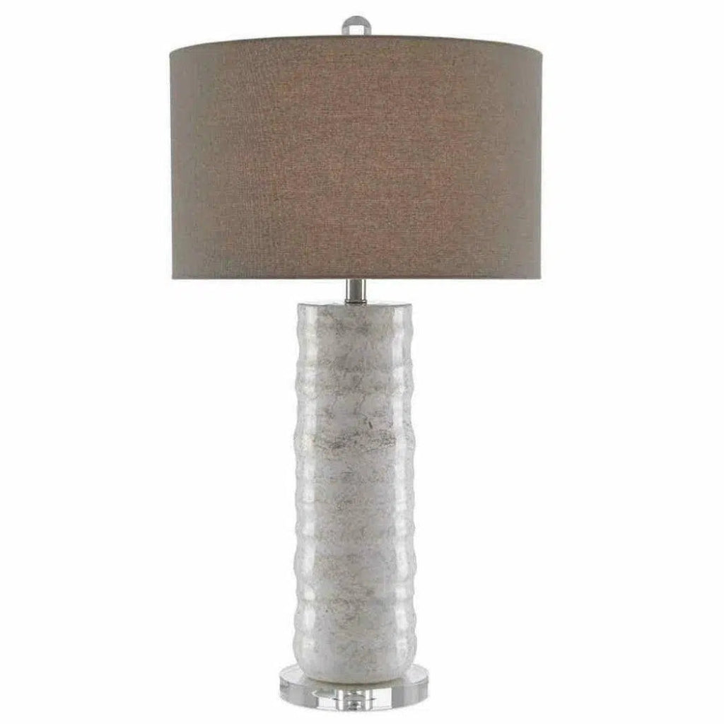 Ivory Taupe Pila Table Lamp - LOOMLAN - Currey & Co - Table Lamps