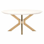 Ivory - White Concrete Round Dining Table - LOOMLAN - Essentials For Living - Dining Tables