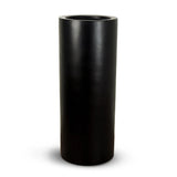 Cylinder Modern Designed Outdoor Matte Black Planter