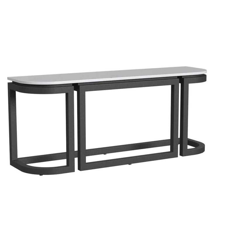 Malibu Aluminum Framed Outdoor Console Table