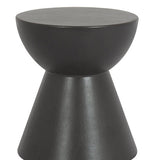 Bazaar Dark Gray Accent Round Outdoor End Table