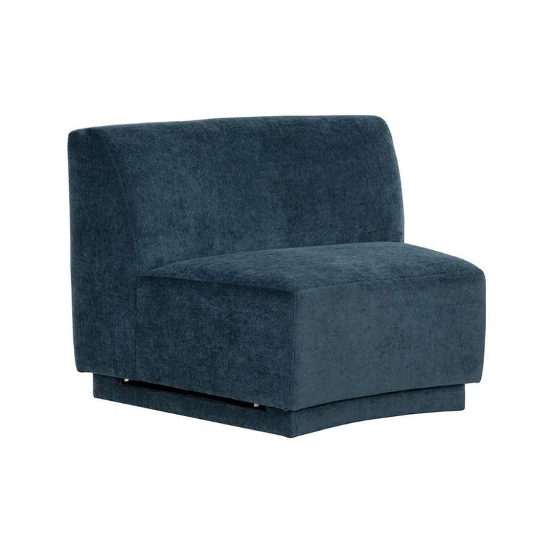 Jaclyn Fabric Modular Armless Chair - LOOMLAN - SUNPAN - Modular Sofas
