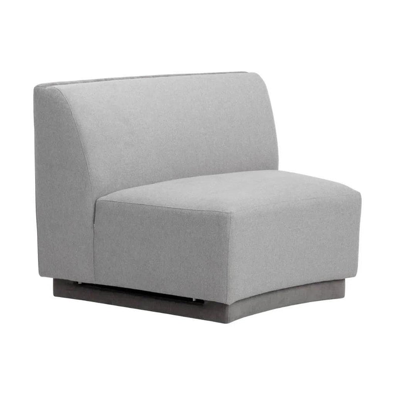 Jaclyn Fabric Modular Armless Chair - LOOMLAN - SUNPAN - Modular Sofas