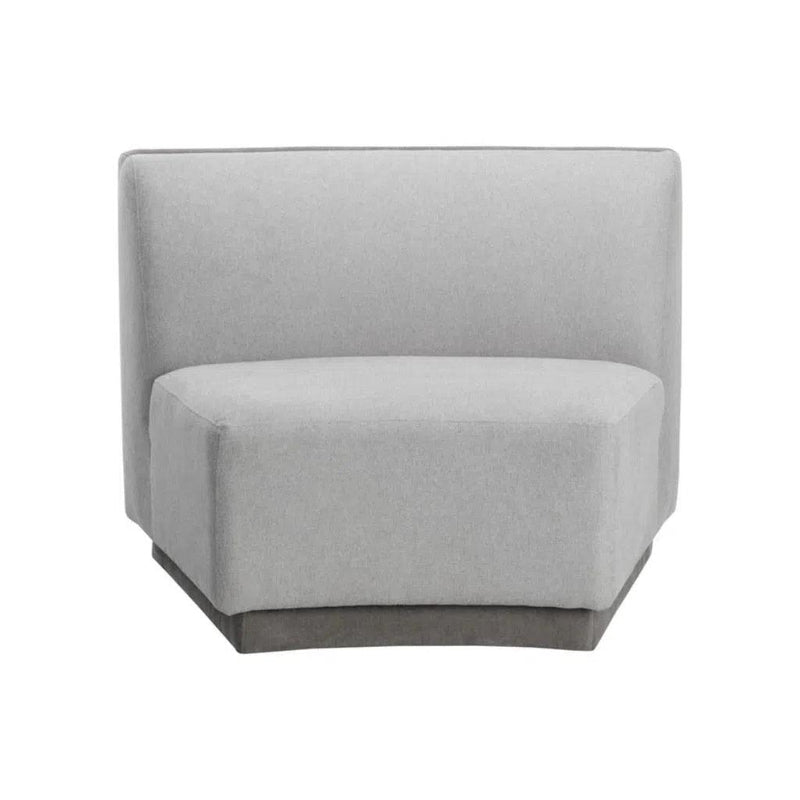 Jaclyn Fabric Modular Armless Chair - LOOMLAN - SUNPAN - Modular Sofas