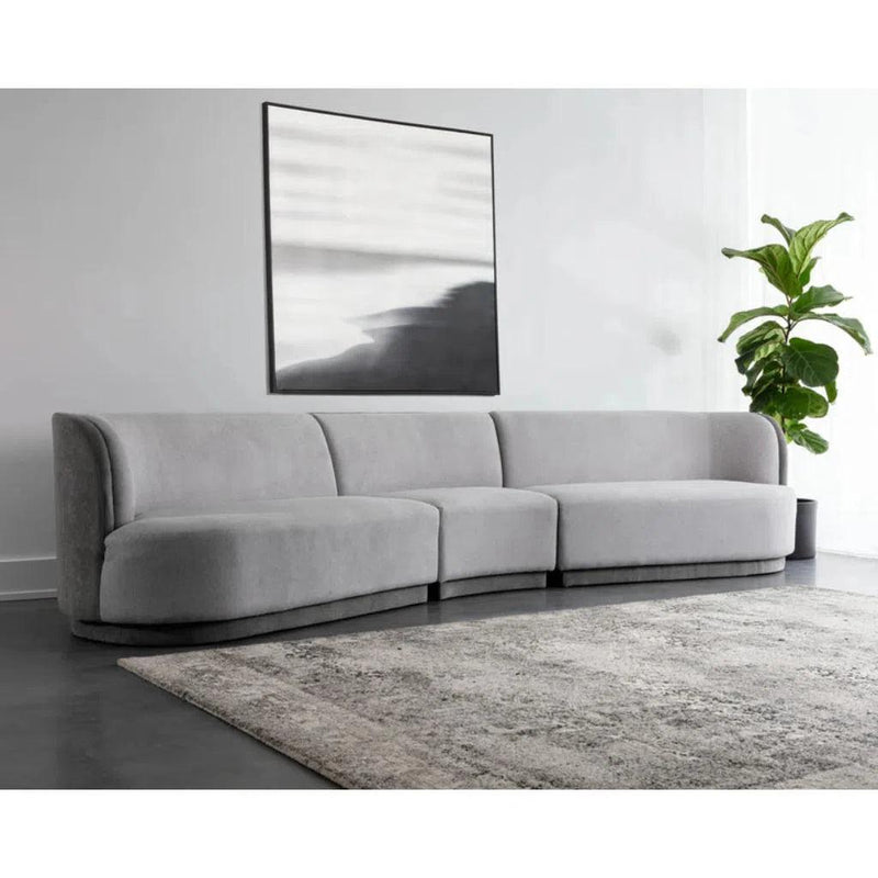 Jaclyn Fabric Modular Left Armchair - LOOMLAN - SUNPAN - Modular Sofas