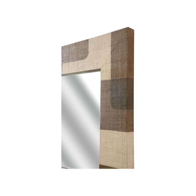 Jacoby Raffia Covered Wall Mirror - LOOMLAN - Wildwood - Wall Mirrors