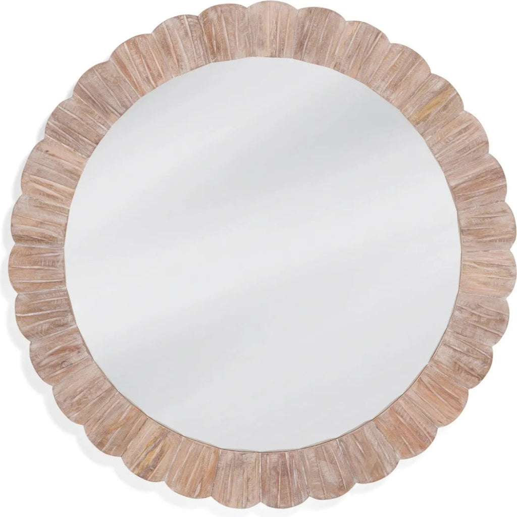 Jacque Wood Brown Wall Mirror - LOOMLAN - Wall Mirrors