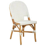 Jade Rattan Framed Armless Side Chair - LOOMLAN - Furniture Classics - Accent Chairs