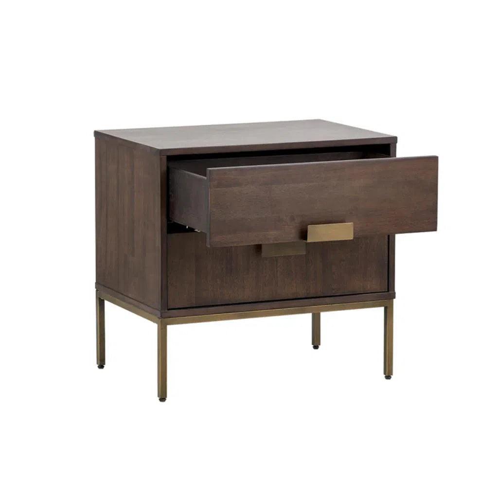 Jade Wooden Unique Nightstand - LOOMLAN - Nightstands