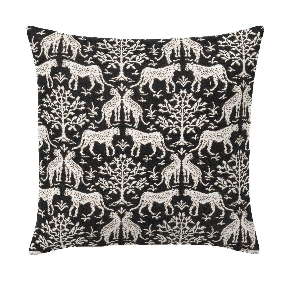 Jaipur Frame Onyx Handmade Outdoor Pillow - LOOMLAN - Earnest Collection - Outdoor Pillows