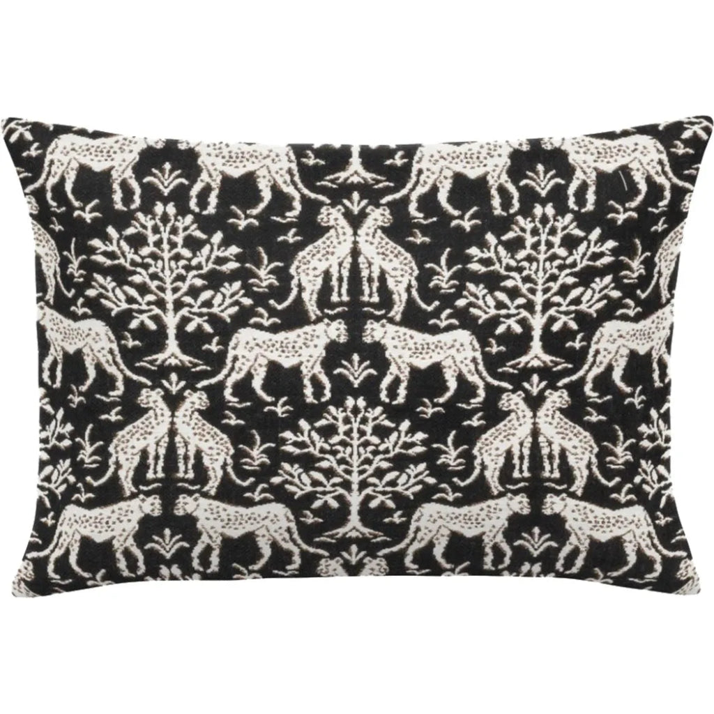 Jaipur Frame Onyx Handmade Outdoor Pillow - LOOMLAN - Earnest Collection - Outdoor Pillows