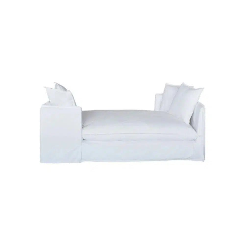 Jason Outdoor Slipcovered Daybed White - LOOMLAN - Artesia - Outdoor Sofas & Loveseats