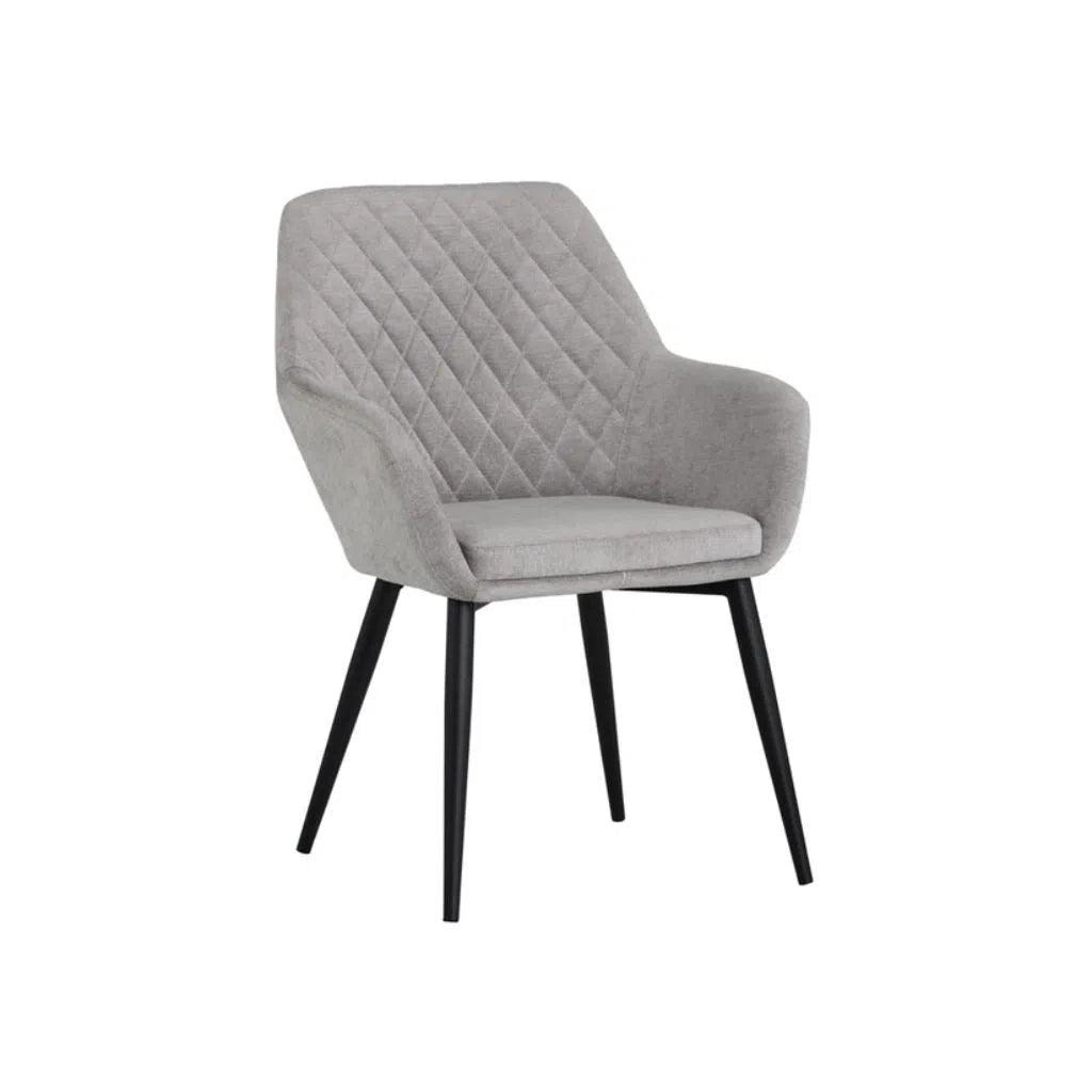 Jayna Fabric Dining Armchair - LOOMLAN - Dining Chairs