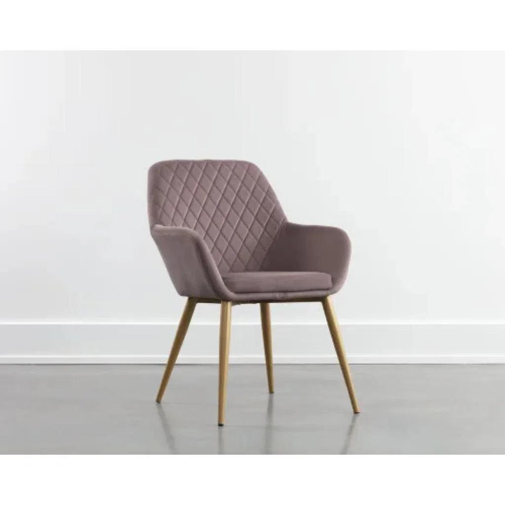 Jayna Fabric Dining Armchair - LOOMLAN - Dining Chairs