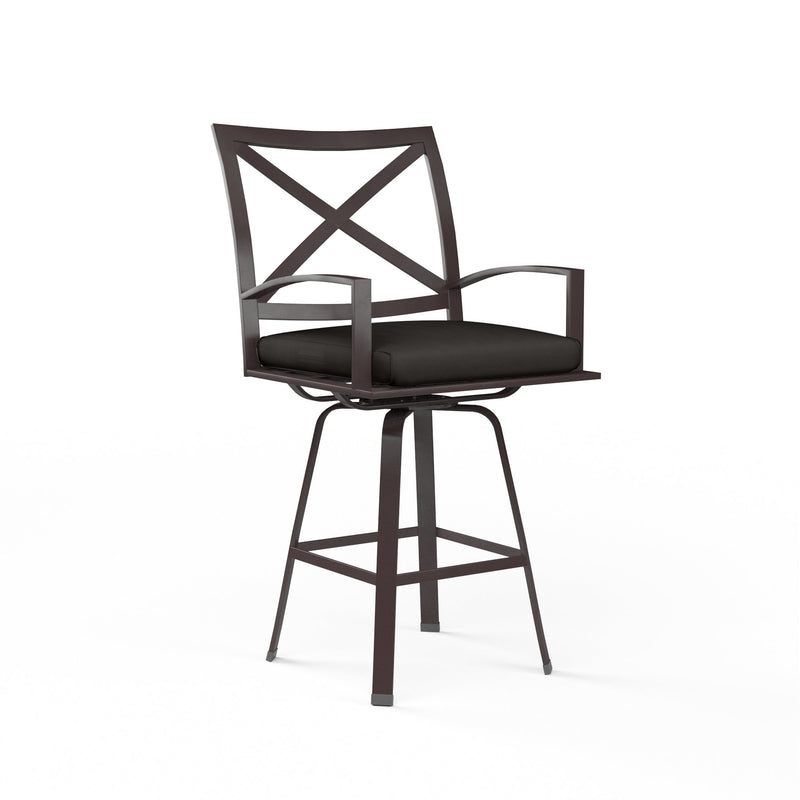 La Jolla Sunbrella Swivel Outdoor Barstool