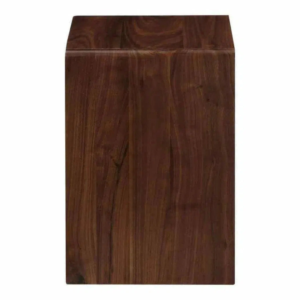 Jeida 12" Accent Table Walnut Brown - LOOMLAN - Moe's Home - Side Tables