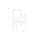 Jeno Armless Dining Chair 2PC - LOOMLAN - Dining Chairs