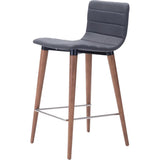 Jericho Counter Chair (Set of 2) Gray - LOOMLAN - Zuo Modern - Counter Stools