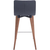 Jericho Counter Chair (Set of 2) Gray - LOOMLAN - Zuo Modern - Counter Stools
