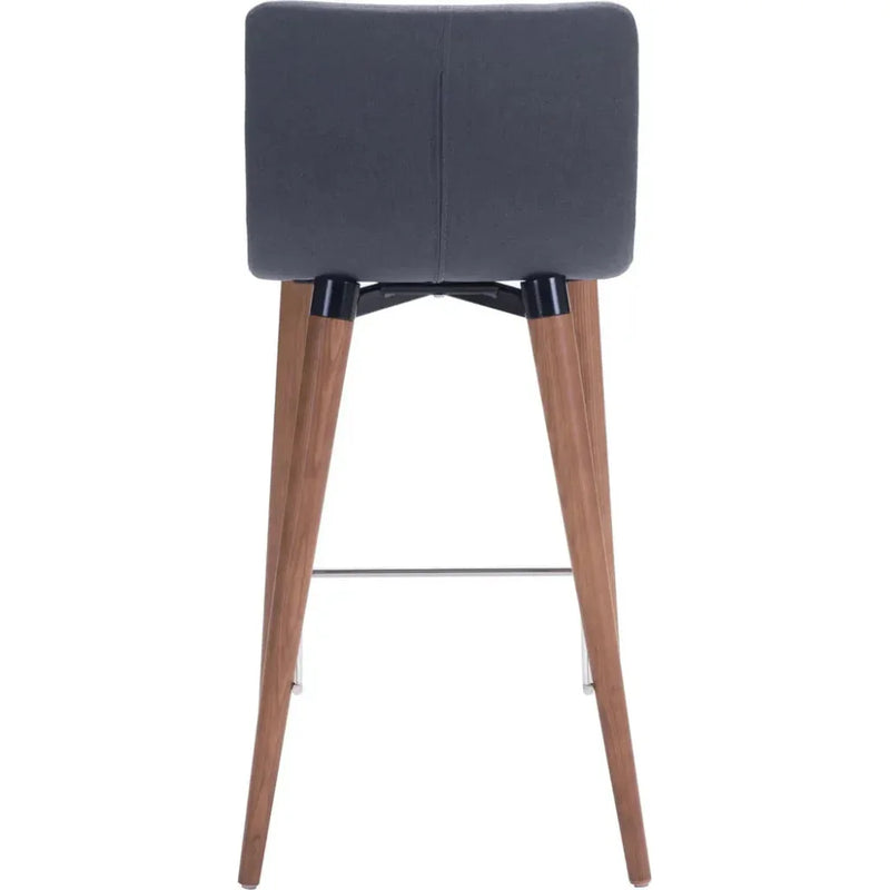 Jericho Counter Chair (Set of 2) Gray - LOOMLAN - Zuo Modern - Counter Stools