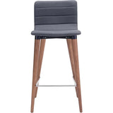 Jericho Counter Chair (Set of 2) Gray - LOOMLAN - Zuo Modern - Counter Stools