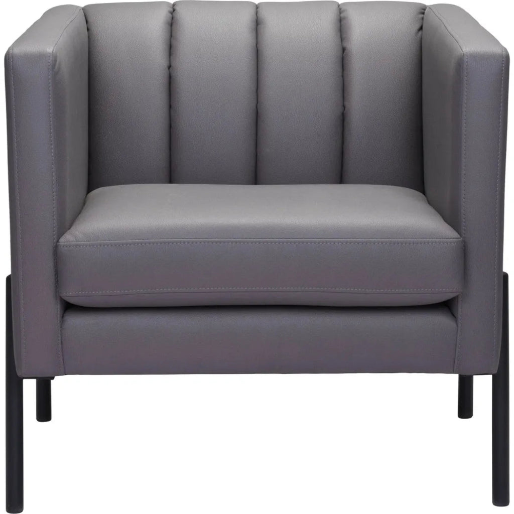 Jess Accent Chair Gray - LOOMLAN - Zuo Modern - Accent Chairs