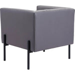 Jess Accent Chair Gray - LOOMLAN - Zuo Modern - Accent Chairs