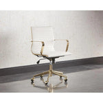 Jessica Leather Office Chair - LOOMLAN - Office Chairs