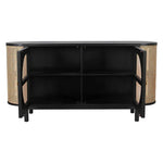 Joelle Oval Shaped Wooden Cabinet - LOOMLAN - Artesia - Sideboards