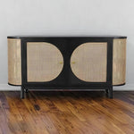 Joelle Oval Shaped Wooden Cabinet - LOOMLAN - Artesia - Sideboards