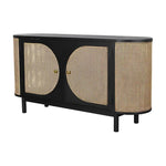 Joelle Oval Shaped Wooden Cabinet - LOOMLAN - Artesia - Sideboards