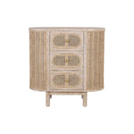 Joelle Sustainable Wooden Oval Side Table - LOOMLAN - Artesia - Nightstands