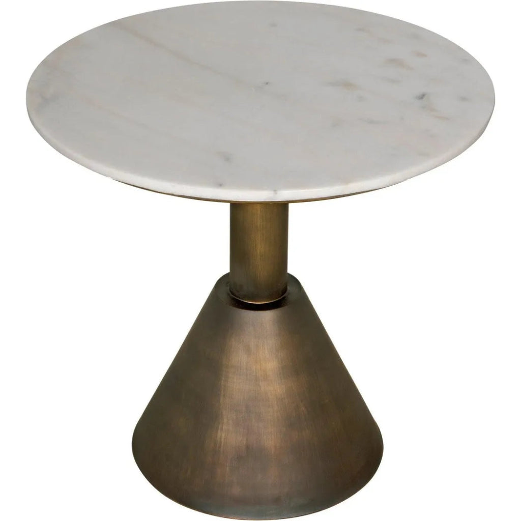 Joseph Side Table, Aged Brass - LOOMLAN - Noir - Side Tables